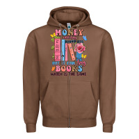 Chestnut money can't buy happiness but it can buy books whi Zipper Hoodie - JahusDesignShop