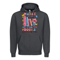 Smoke money can't buy happiness but it can buy books whi Zipper Hoodie - JahusDesignShop