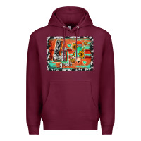 Burgundy western back to school 4th grade Premium Hoodie - Jasminsmagicworld