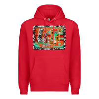Red western back to school 4th grade Premium Hoodie - Jasminsmagicworld