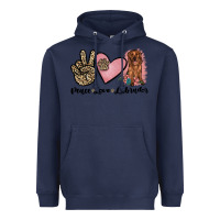 Navy peace love labrador Heavyweight Hoodie - JahusDesignShop