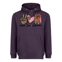 Plum peace love labrador Heavyweight Hoodie - JahusDesignShop