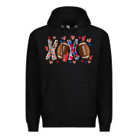 Black Xox Football Premium Hoodie - CowhideDigitalArt