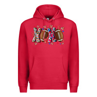 Cardinal Xox Football Premium Hoodie - CowhideDigitalArt