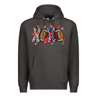 Smoke Xox Football Premium Hoodie - CowhideDigitalArt