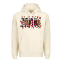 Tofu Xox Football Premium Hoodie - CowhideDigitalArt