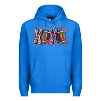 True Royal Xox Football Premium Hoodie - CowhideDigitalArt