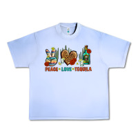 Grape Ice Peace Love Tequila Urban Heavy Tee - BundleAndBundleShop