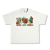 Pistachio Peace Love Tequila Urban Heavy Tee - BundleAndBundleShop