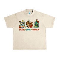 Sandshell Peace Love Tequila Urban Heavy Tee - BundleAndBundleShop