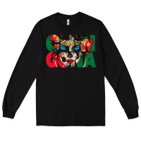 Black chingona sugar skull Long Sleeve Tee - BundleAndBundleShop