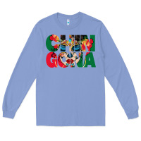 Colony Blue chingona sugar skull Long Sleeve Tee - BundleAndBundleShop