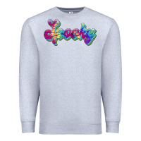 Heather Grey spooky Premium Sweatshirt - JahusDesignShop