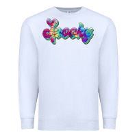 White spooky Premium Sweatshirt - JahusDesignShop