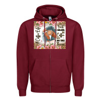 Burgundy first i drink the coffee then i do the things Zipper Hoodie - JahusDesignShop