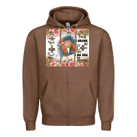 Chestnut first i drink the coffee then i do the things Zipper Hoodie - JahusDesignShop