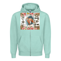 Seafoam first i drink the coffee then i do the things Zipper Hoodie - JahusDesignShop