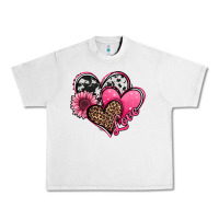 Valentines Day Western Hearts And Sunflower Urban Heavy Tee | Teevron