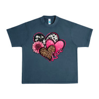 Midnight Navy valentines day western hearts and sunflower Urban Heavy Tee - Jasminsmagicworld