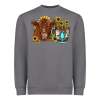 Storm sunflower coffee cup red angus gemstone Heavyweight Sweatshirt - JahusDesignShop