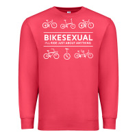 Cardinal bikesexual   cyclist bicycle biking bike cycling t shirt tee gift Premium Sweatshirt - DesigneFamous