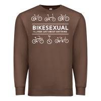 Chestnut bikesexual   cyclist bicycle biking bike cycling t shirt tee gift Premium Sweatshirt - DesigneFamous