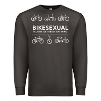 Smoke bikesexual   cyclist bicycle biking bike cycling t shirt tee gift Premium Sweatshirt - DesigneFamous