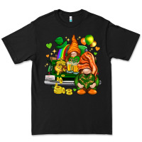 Black St. Patrick's Day gnomies with heart Premium Tee - HowdyJamesFarm