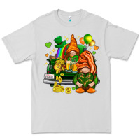 Dove Grey St. Patrick's Day gnomies with heart Premium Tee - HowdyJamesFarm