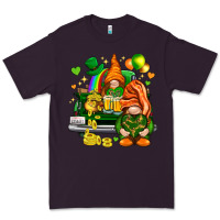 Plum St. Patrick's Day gnomies with heart Premium Tee - HowdyJamesFarm