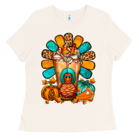 Thanksgiving Cold Drink Frappe Ladies Tee | Teevron