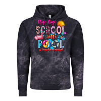 Cloud Black Bye Bye School Hello Pool Teacher  Squad Vintage Hoodie - CowhideDigitalArt