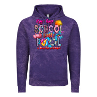 Cloud Purple Bye Bye School Hello Pool Teacher  Squad Vintage Hoodie - CowhideDigitalArt