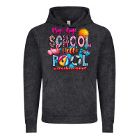 Vintage Black Bye Bye School Hello Pool Teacher  Squad Vintage Hoodie - CowhideDigitalArt