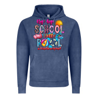 Vintage Denim Bye Bye School Hello Pool Teacher  Squad Vintage Hoodie - CowhideDigitalArt