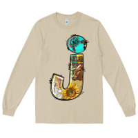 Mushroom farm life alphabet lowercase letters j Long Sleeve Tee - BundleAndBundleShop