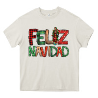 Feliz Navidad Our Lady Of Guadalupe Christmas Heavy Core Tee | Teevron