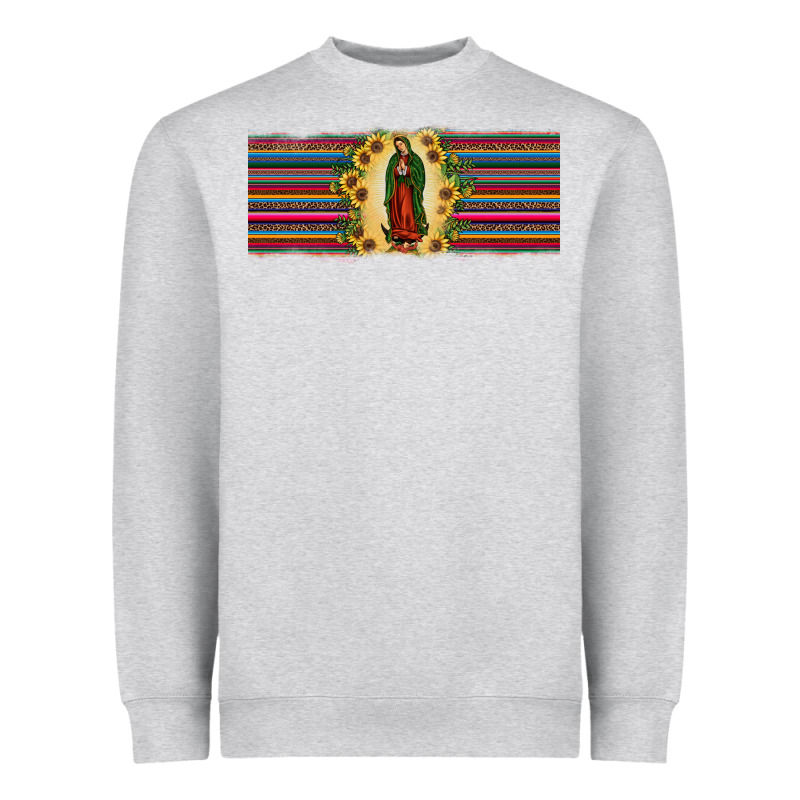 Lady Of Guadalupe  Sunflower Heavyweight Sweatshirt by JahusDesignShop | Teevron