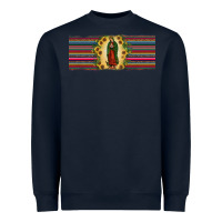 Navy lady of Guadalupe  sunflower Heavyweight Sweatshirt - JahusDesignShop