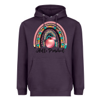 Plum hello preschool Heavyweight Hoodie - JahusDesignShop