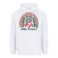 White hello preschool Heavyweight Hoodie - JahusDesignShop