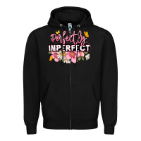 Black perfectly imperfect Zipper Hoodie - JahusDesignShop
