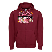 Burgundy perfectly imperfect Zipper Hoodie - JahusDesignShop