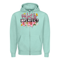 Seafoam perfectly imperfect Zipper Hoodie - JahusDesignShop