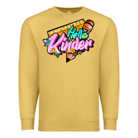 Antique Gold hello kinder Premium Sweatshirt - JahusDesignShop