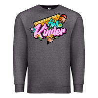 Charcoal Heather hello kinder Premium Sweatshirt - JahusDesignShop