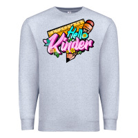 Heather Grey hello kinder Premium Sweatshirt - JahusDesignShop