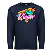 Navy hello kinder Premium Sweatshirt - JahusDesignShop