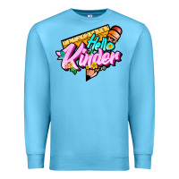 Ocean Blue hello kinder Premium Sweatshirt - JahusDesignShop