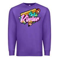 Purple hello kinder Premium Sweatshirt - JahusDesignShop